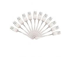 Mr. Spoon 12 Tenedores de Postre Acero INOX. Colección Minimal 15 x 2,05 cm