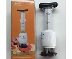 Ripper Roto Marinada Inyector de Carne Agujas Especias Jeringa Sabor Jeringa Cocinar Carne Barbacoa Herramienta Gadgets de Cocina