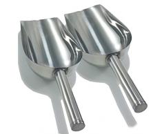Space Home - Pala Cucharón de Cocina y Bar - Acero Inoxidable - Set de 2