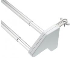 Wenko 3702100 Secador de radiador Twin extensible - extensible, Aluminio, 62-110 x 11.5 x 13 cm, Aluminio