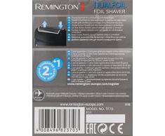 Remington Dualfoil TF70 Afeitadora de Láminas de Viaje, Doble Lámina, Uso en Seco, Funciona con Pilas, Negro