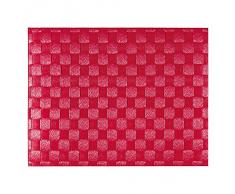 Saleen Mantel Individual Rectangular, 30 x 40 cm, Color Rojo,