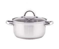 Quid Ottawa - Cacerola de 20 cm con tapa, acero inoxidable