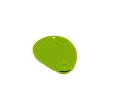 KUHN RIKON - Esponja Estropajo de Silicona con rascador para Limpieza (Verde, Silicona, Suave, 130 mm, 100 mm)