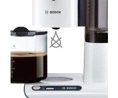 Bosch TKA8011 Cafetera de goteo, 1.160 W, capacidad para 10-15 tazas, color blanco