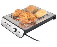 Orbegozo TO-2020 TO 2020-Tostador plano, 800 W, 600 W, Acero Inoxidable, 2 Ranuras, Multicolor