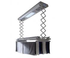 foxydry Air Tendedero Eléctrico de Pared y Techo con Control Remoto Ahorrar Espacio en Aluminio y Acero (120)