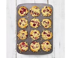 Birkmann Easy Molde para Magdalenas con 12Â Treats, Metal, Color Gris