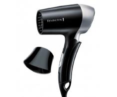 Remington D2400 - Secador de pelo de viaje, 1400 W, voltaje universal, mango plegable, concentrador