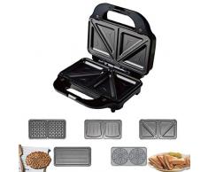 Waflera Profesional,MáQuina De Desayuno De Sandwichera MultifuncióN Para El Hogar, MáQuina Panini Se Puede Usar Para Un Delicioso Desayuno,Refrigerios Casuales,Té Relajante Por La Tarde