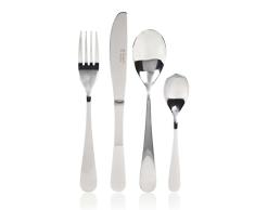 Russell Hobbs Juego de cubertería Piezas BW031302 Deluxe London de Acero Inoxidable, garantía de 15 años, Plata, 24 Piece, Unidades