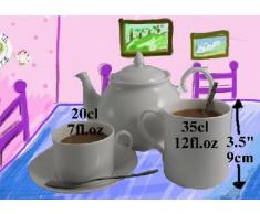 Un par de Tazas de Porcelana Fina Feliz Aniversario 15 Años (Flwer) (Mugs)