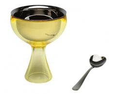 Alessi AMMI01S YB - Copa para helado, color amarillo
