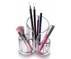 CINEEN Make Up Guardar acrílico – Organizador cosmético Pinceles Set Soporte Lápiz Soporte Vasos de Plástico Para Maquillaje y Maquillaje