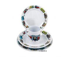 VW Collection by BRISA vajilla de melamina Set VW Bulli T1 e T2 8 Teilig