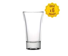 vasos cristal chupitos vasos de chupito originales para whisky, vodka, tequila set juego de vaso chupito de 60 ml de whiskey bebidas alcoholicas vidrio endurecido baratos shot glasses (6 unidades)
