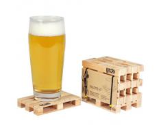 Palette-It Posavasos Euro Pallet Juego de Cinco