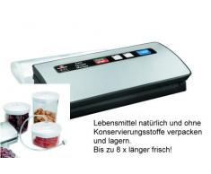 Lacor 69151-Máquina envasadora al vacío Luxe, 120 W, Metal, Gris, 37 x 15 x 8 cm