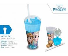 Disney WD19597 Vaso 2 En 1 de Frozen, Multicolor