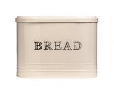 Premier Housewares Sketch panera de acero inoxidable, crema