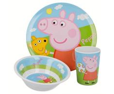 SET MELAMINA 3 PCS. (PLATO, CUENCO Y VASO) PEPPA PIG