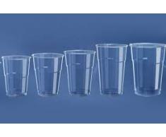 Kristal Pieza 300 Vasos de plástico 400 ML Agua para Cerveza Bebidas Cocktail Granite Smoothy Plastic Cups Taza Harte