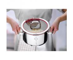 WMF Function 4-Olla Grande Alta de 24cm (5,7 litros de Capacidad) con Tapa, Acero Inoxidable Cromargan 18/10, Pulido, 24 cm