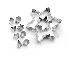 IBILI 794301 - Set 10 Cortapastas Copo De Nieve