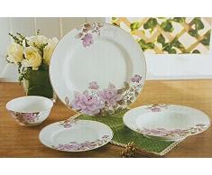 Lujo piezas 24 piezas Vajilla feinstes Porcelana essservice Plato Set boda fiesta de cumpleaños de compromiso Club Leipzig