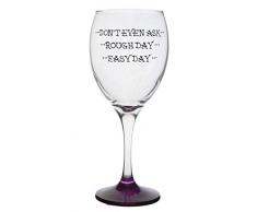 Memories-like-these - Copa de vino con mensaje divertido para chica (en inglés, pintada a mano), color morado