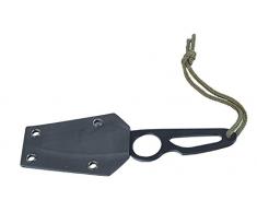 Mil-Tec - Cuchillo con cadena para colgar del cuello, 18 cm