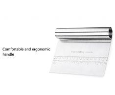 Acero inoxidable pizza cortador de espátula espátulas de harina para repostería Fondant pastel herramienta Gadget