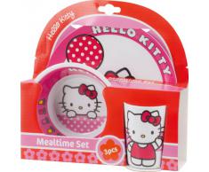 BBS GO ON - Vajilla infantil, 3 piezas, estampada Hello Kitty