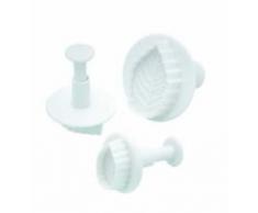 Kitchen Craft M128674 - Cortador de Fondant agentn Hoja 8263 Set de 3 Unidades