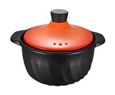 Cocina artesanal Cacerola de leche de cerámica, olla de sopa de cazuela casera de alta temperatura de llama abierta, diseño de fondo de olla con forma de ciclón Suplemento de comida para bebés olla