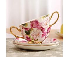 Taza De Café Inglesa Set Bone China Taza De Té De La Tarde Taza De Té Rojo Taza Del Hogar