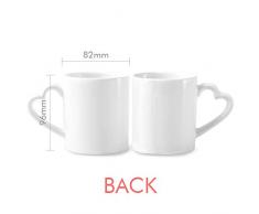 DIYthinker cerámica Copas Amante del Regalo del corazón manija 12 oz LGBT Rainbow Gay transgénero Pareja de café