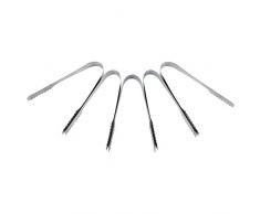 Dulces Cucharadas y Pinzas para Hielo (5 pcs) Dulces Buffet para Bar Party Home Cocina Conjuntos de Acero Inoxidable con Mango Antideslizante Nueva(5 x Pinzas de Hielo)