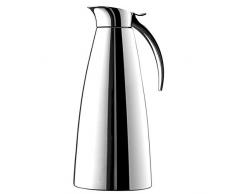 Emsa Termo Eleganza Jarra térmica de acero inoxidable, apertura fácil que permite un fácil llenado y lavado, mantenimiento 12 h caliente y 24 h frío, 1.3 l