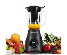 Batidora de Vaso Americano de 1800 W de Potencia, con Cuchilla de 6 Hojas de Titanio Negro, 3 Programas Automáticos y Jarra Termorresistente, Digital, Power Black Titanium 1800 Smart