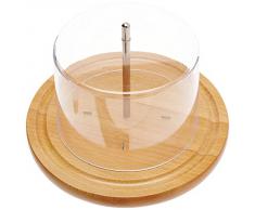 Fackelmann France 45867 - Quesera y Cortador Giratorio, 22,5 x 22,5 x 15 cm
