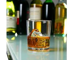juego de 4 Vasos de pl/ástico reutilizable Premium Elite vasos de policarbonato Rocks 8 oz//230 ml policarbonato pr/ácticamente irrompible de pl/ástico Ideal para fiestas al aire libre y Catering Event