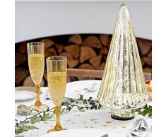 Party Porcelain Gold Champagne Glass