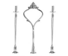 Soporte para tartas con asa, varios niveles, bandeja para magdalenas, asa, placa de fruta, asas para centro de mesa para cumpleaños, fiestas o uso diario (placa no incluida).