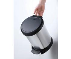 Curver Cubo decorado con pedal 5 L, Metal, 22.6x25.7x19 cm, 185376