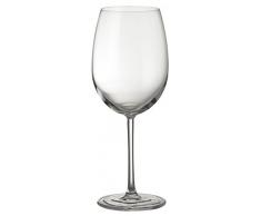 Juego de copas de vino tinto 4/6/8 de 580 ml (tamaño grande y alto), copas de cristal ultrarmodernas para ocasiones especiales como bodas, para interior y exterior, de Jamie Oliver Waves, Cristal transparente, Transparente, 4 Pack Red Wine Glasses