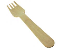 Cubertería de madera de un solo uso