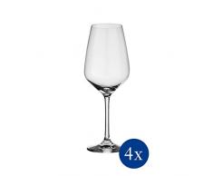 vivo by Villeroy & Boch Group - Voice Basic Juego de vasos de vino blanco, 4 piezas, 356 ml, vaso de cristal, apto para lavavajillas