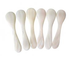 DUEBEL 6 Cucharas para Caviar ( Blanco, 7cm x 2.1cm )