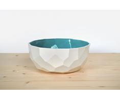 Poligon Cuenco - porcelana durable tazones moderna-s cereales vajilla-s originales completas hogar vajil-la cuencos plato-s accesorios cocina